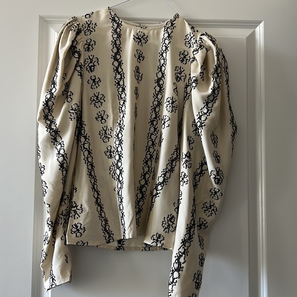 Layla fil coupé silk-blend blouse - Picture 3 of 9